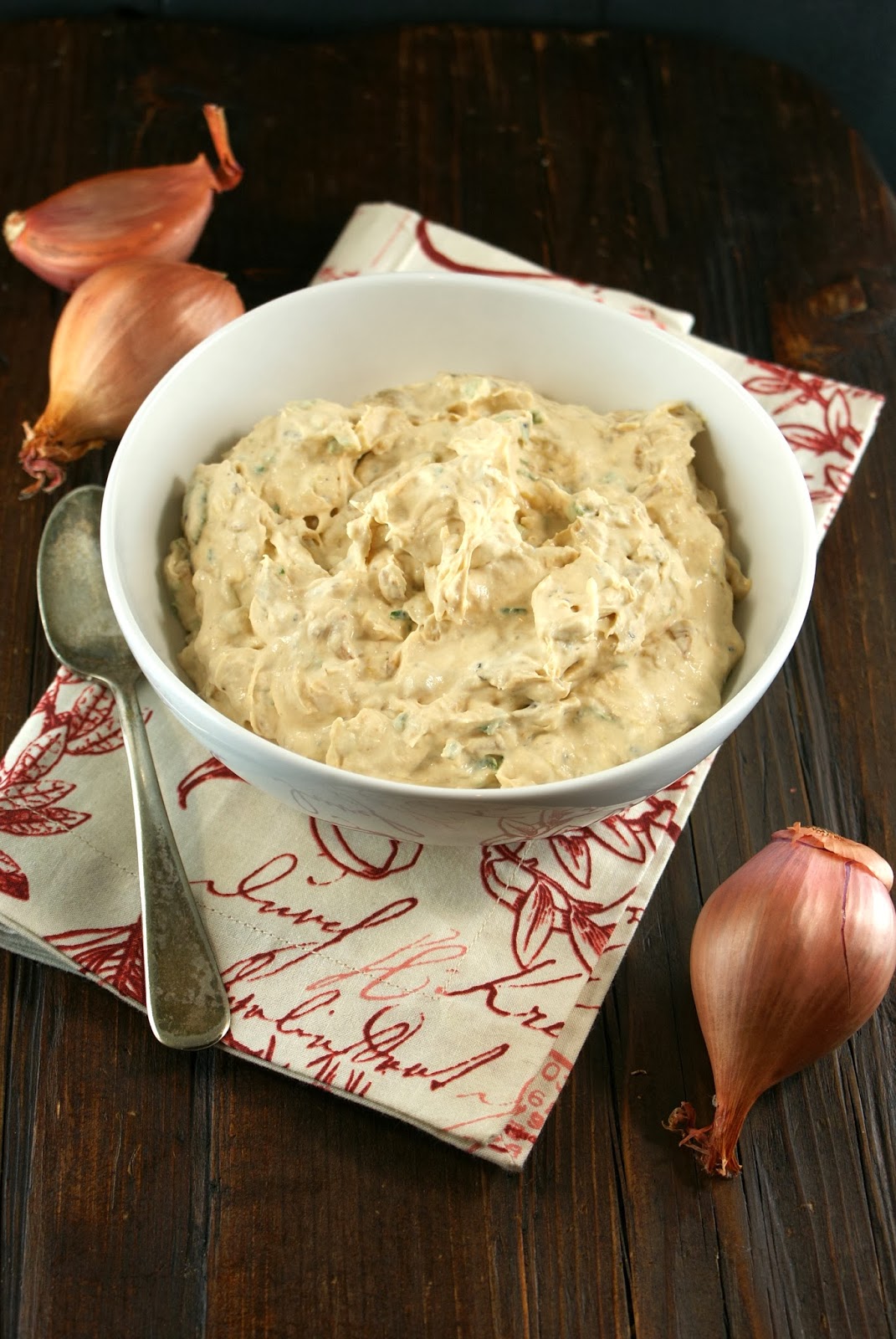 Authentic Suburban Gourmet Roasted Shallot Dip Friday Night Bites