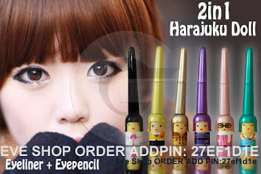 2in1 Eyeliner+ Eyebrow Harajuku HANYA Rp. 160.000/lsn!!!