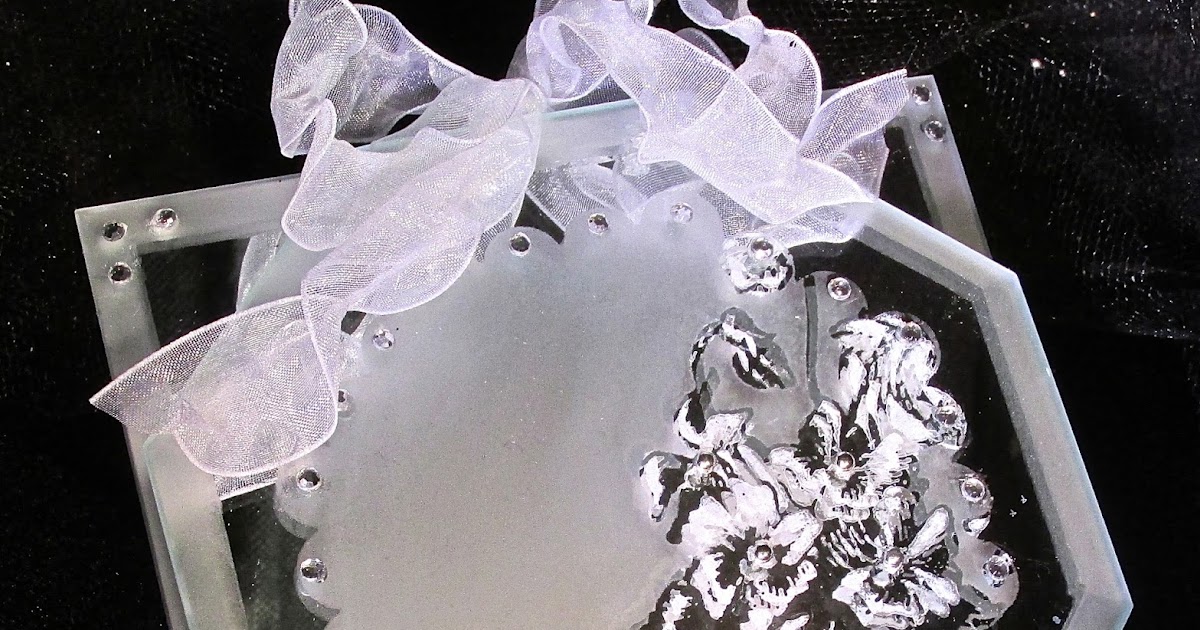 Armour Etch Glass Etching Cream with Stampendous Passionate Paper