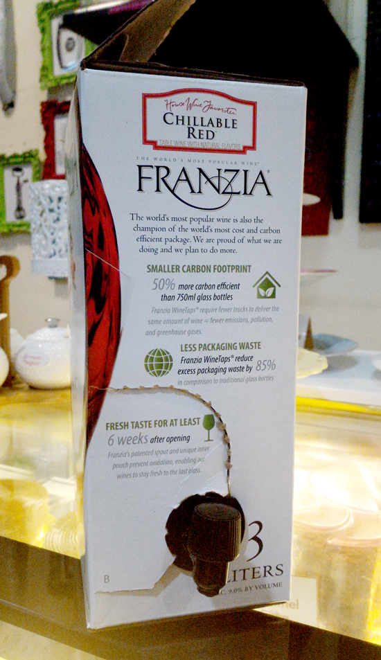 FRANZIA CHILLABLE RED WINE IN A BOX Woman Elan Vital Davao