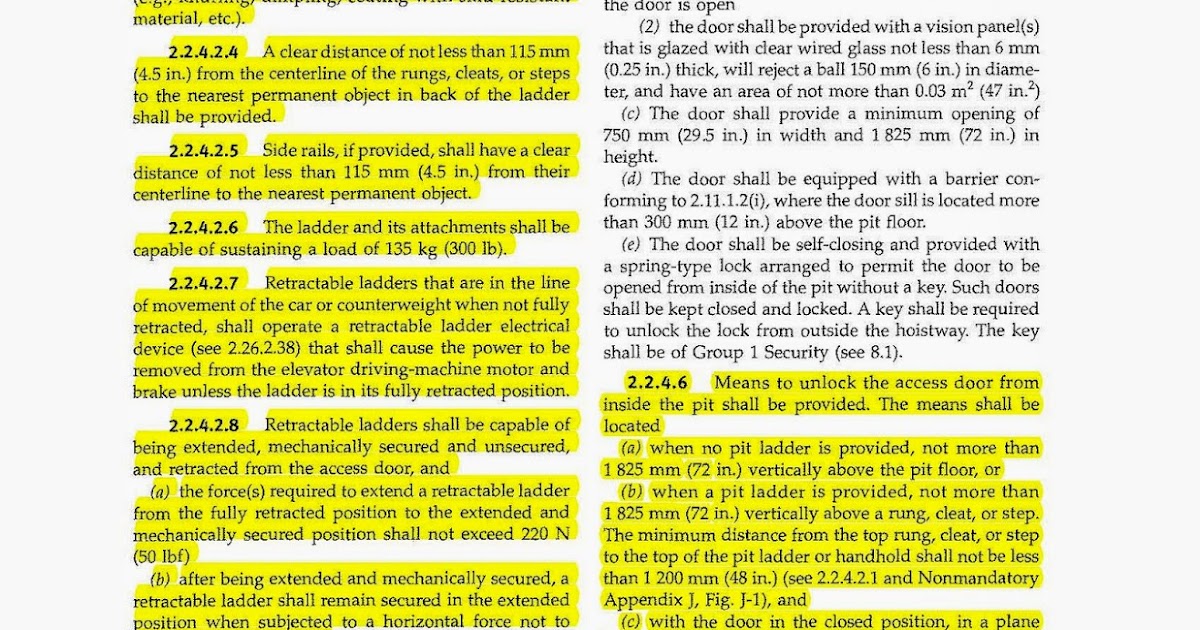 Chicago Elevator Maintenance Colley Elevator Elevator pit ladder