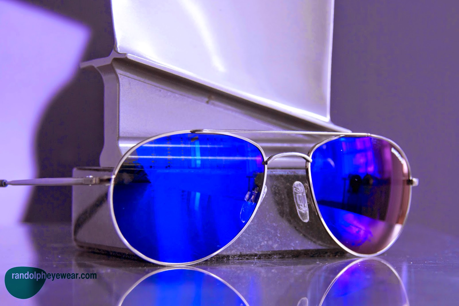 Randolph Eyewear Blue Flash Mirror Lenses are here for SUMMER!