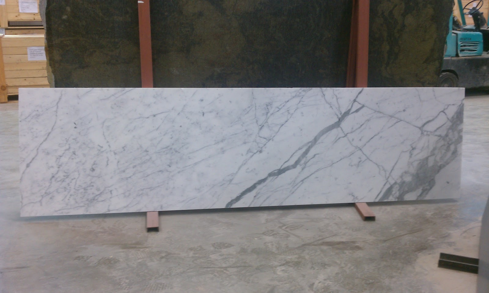 The Granite Gurus Statuary Vein MarbleHalf Slab for Sale!