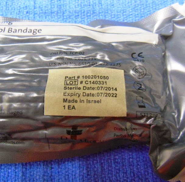 Living Prepared Emergency Bandage (aka The Israeli Bandage, aka
