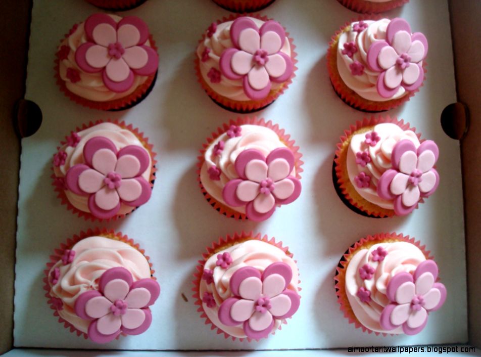 Cute Cupcake With Flower Inspiration Wallpapers Cute Cupcake With Flower Inspiration Wallpapers