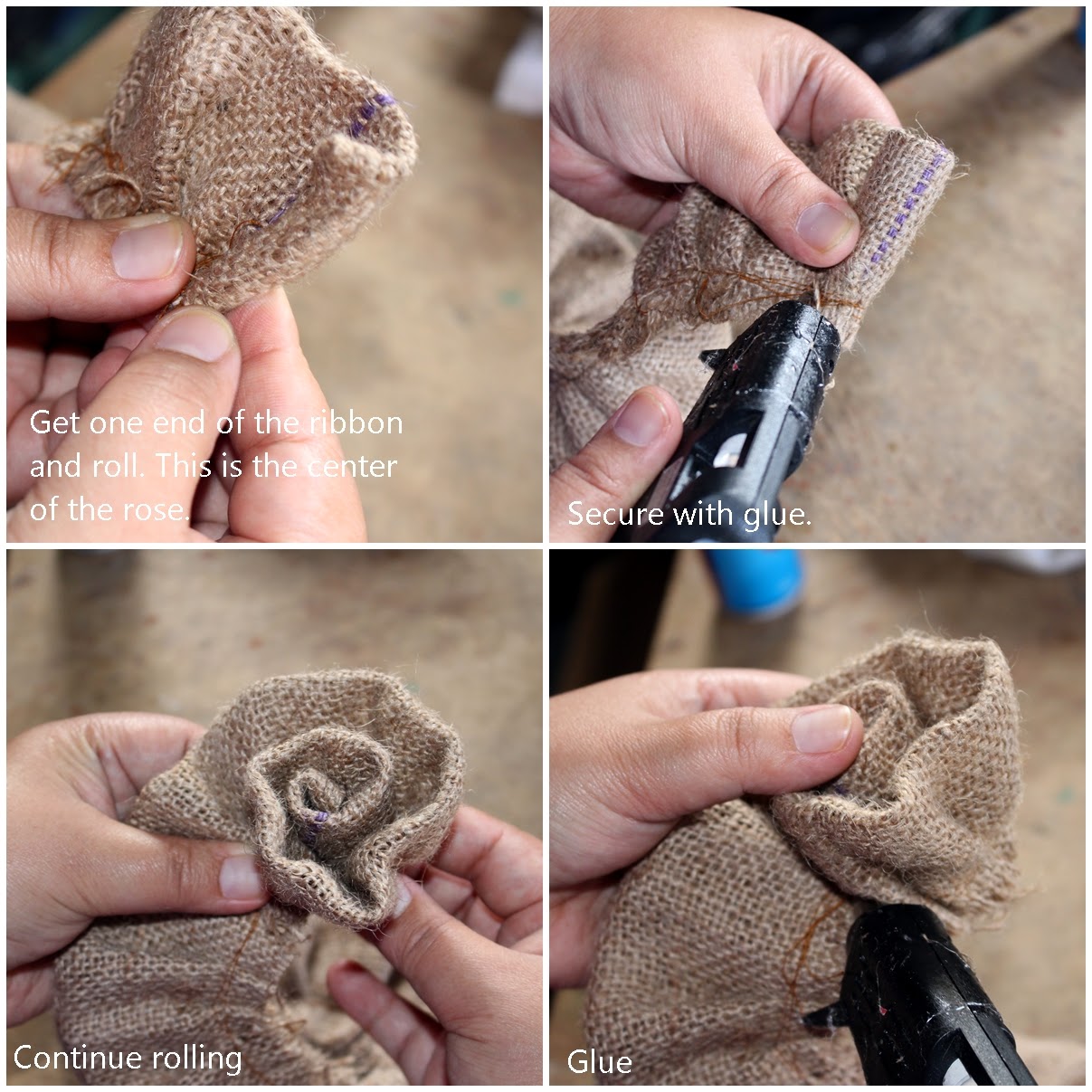 Reduce. Reuse. Recycle. Replenish. Restore. DIY How To Make A Burlap