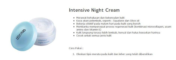 Intensive Night Cream  $10