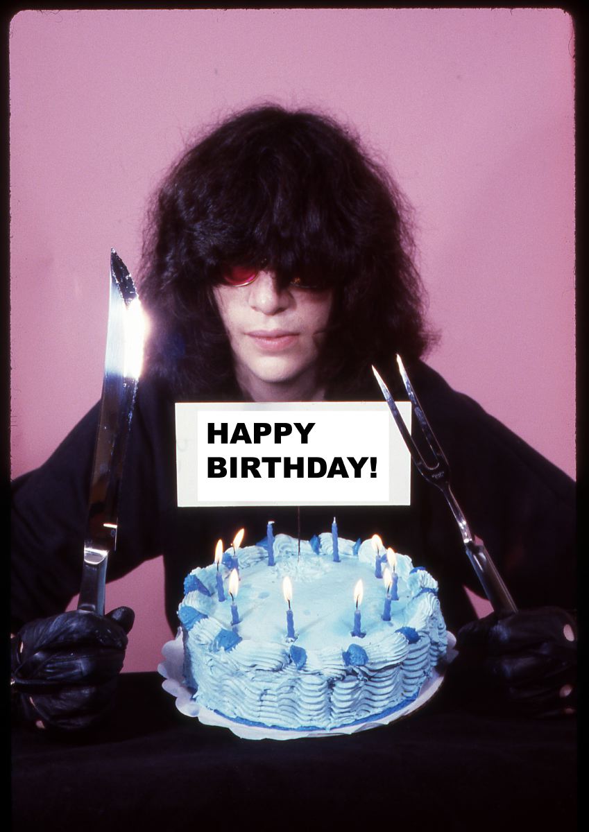 A días del cumpleaños 62 de Joey Ramone A días del cumpleaños 62 de Joey Ramone