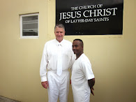 President Mehr....first time a mission president performed a baptism