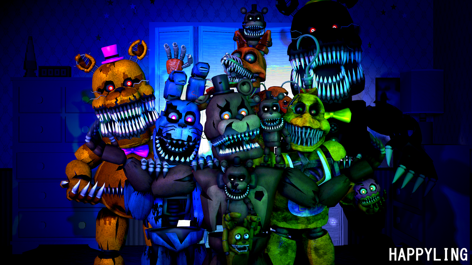 شرح تحميل لعبة الرعب five nights at freddy's 4 كاملة عبر التورنت بحجم