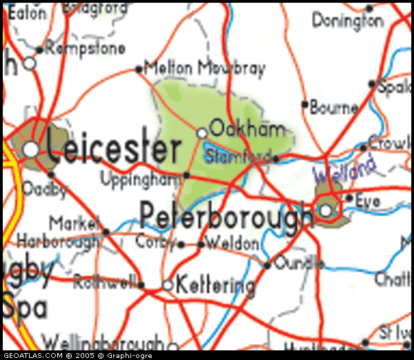 Map of Rutland City Picture | United Kingdom Map Regional City Province
