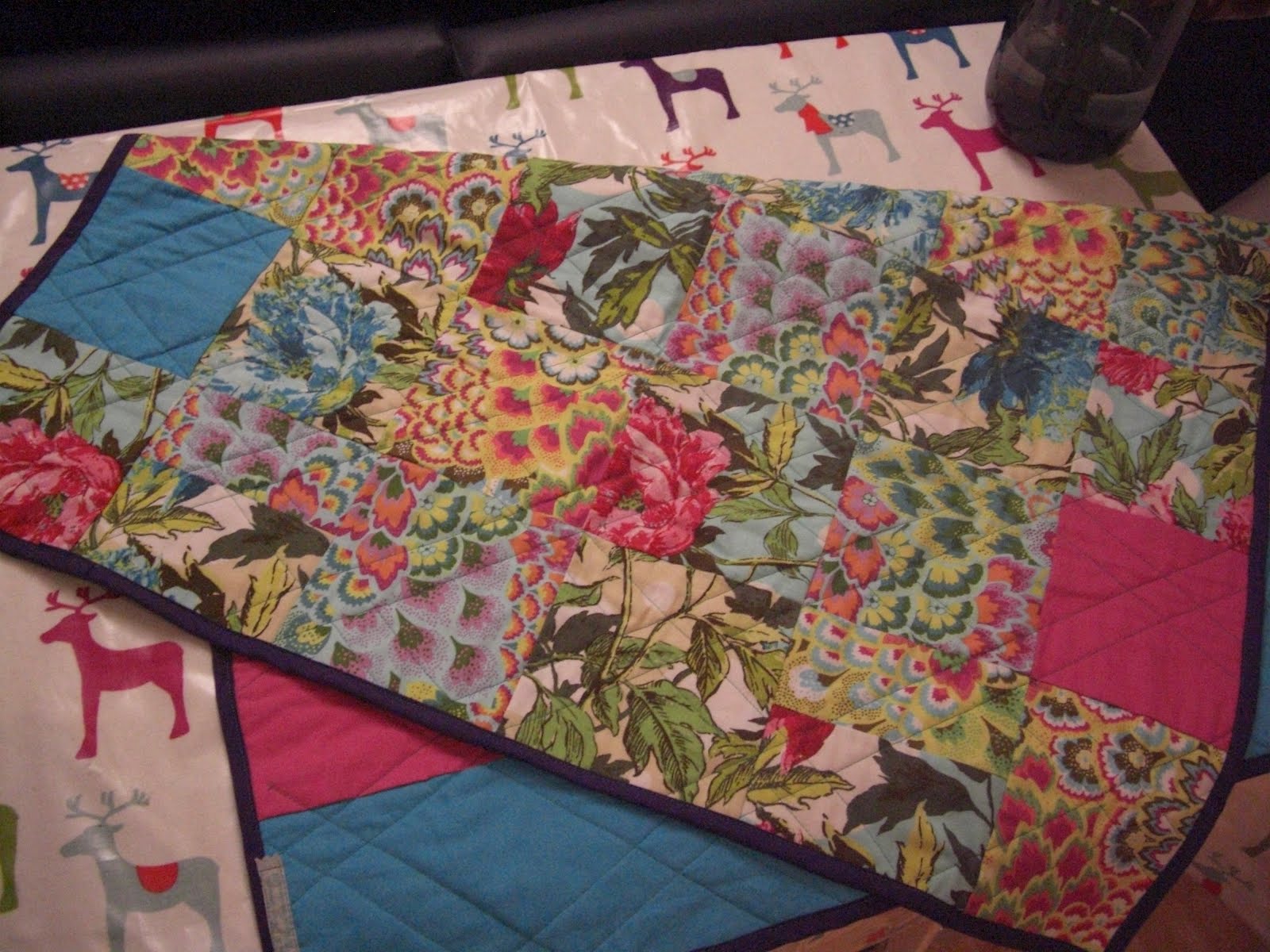 Ripped Up & ReSewn Christmas Gifts 3 Quilted Patchwork Blanket