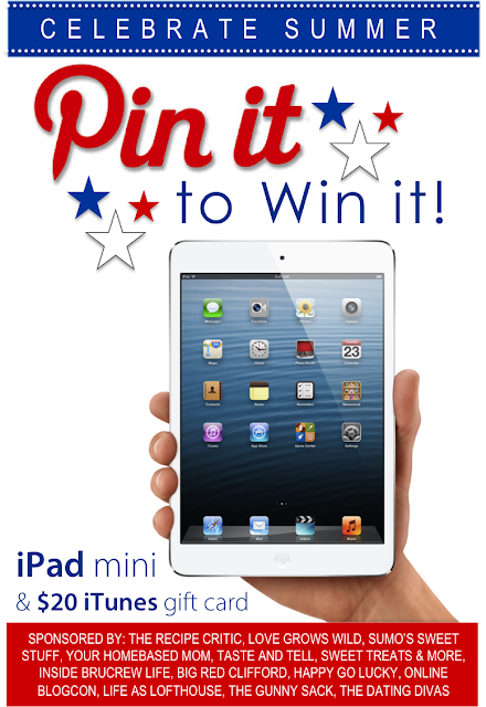 Pin it to Win it! Enter to win an iPad Mini & $20 iTunes Gift Card! #giveaway