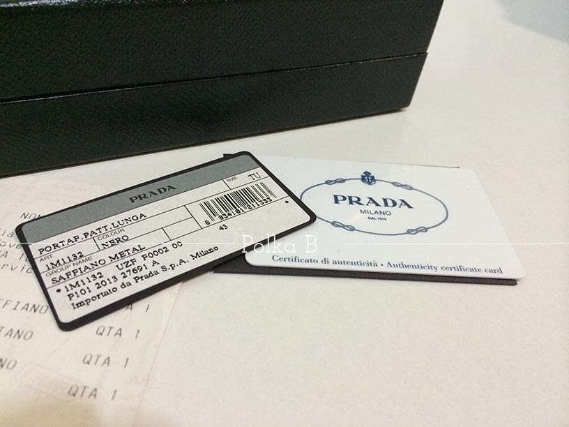 Prada Saffiano Leather Wallet (1M1132) Black | Polka B - Authentic ...