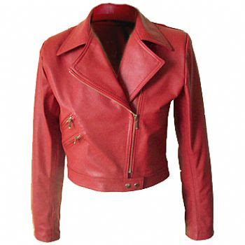 Wholesale jaqueta de couro vermelha - m