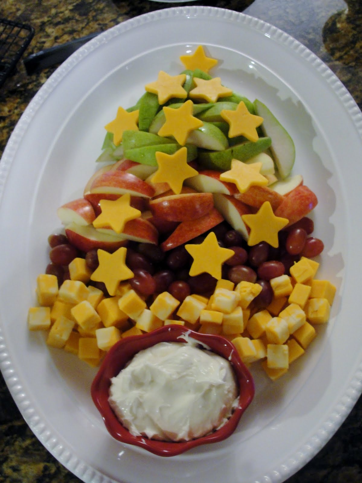 Small and Simple Things 'Oh Christmas Tree' Fruit and Cheese Tray