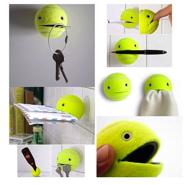 Crafts and Cooking Tennis Ball holder!