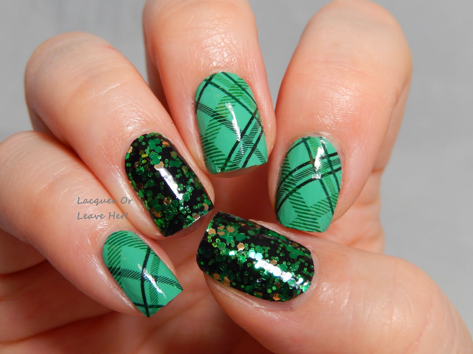 Plaid bling! Plaid bling!