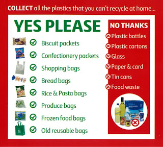 list of items that can be recycled at selected coles supermarkets - including bread bags, frozen food bags and old green bags