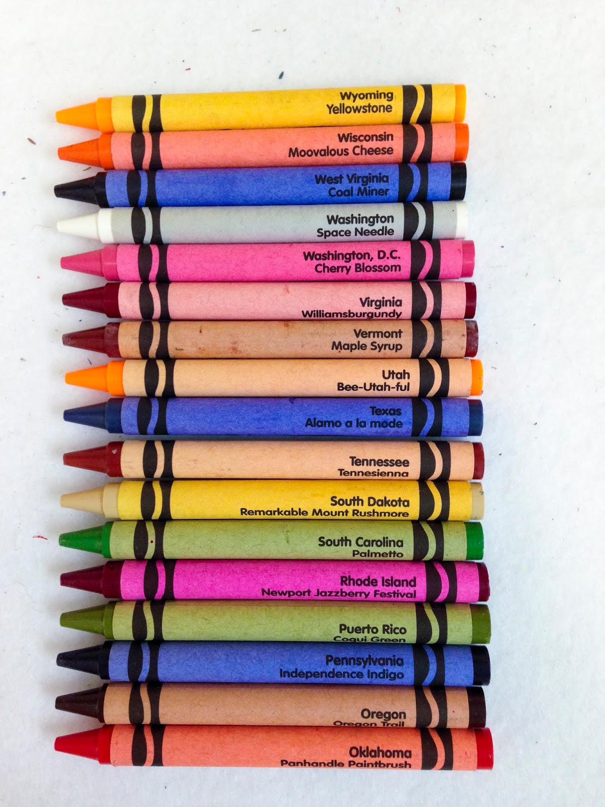 State Crayon Collection Jenny's Crayon Collection