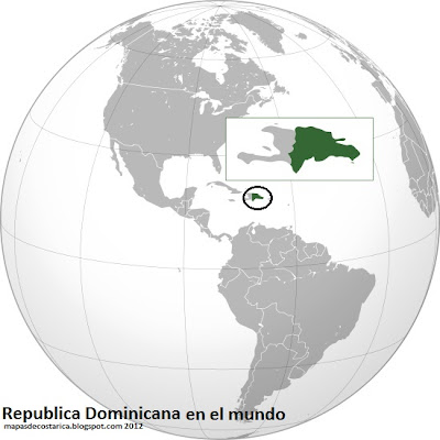 Localización de Republica Dominicana en el mundo Localización de Republica Dominicana en el mundo