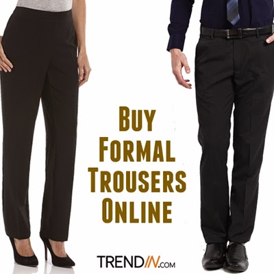 Buy Formal Trousers Online - Trendin.com