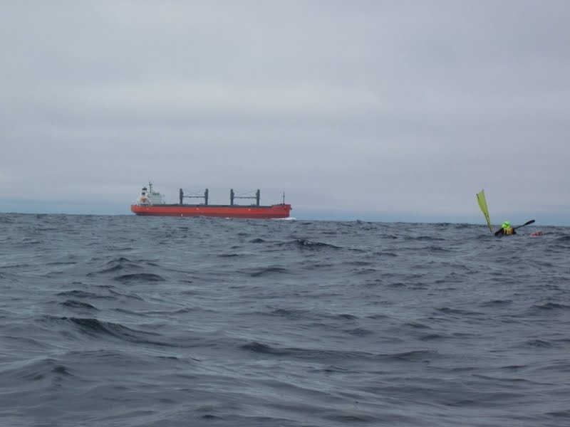 Kayaks across Bass Strait Hogan Island
