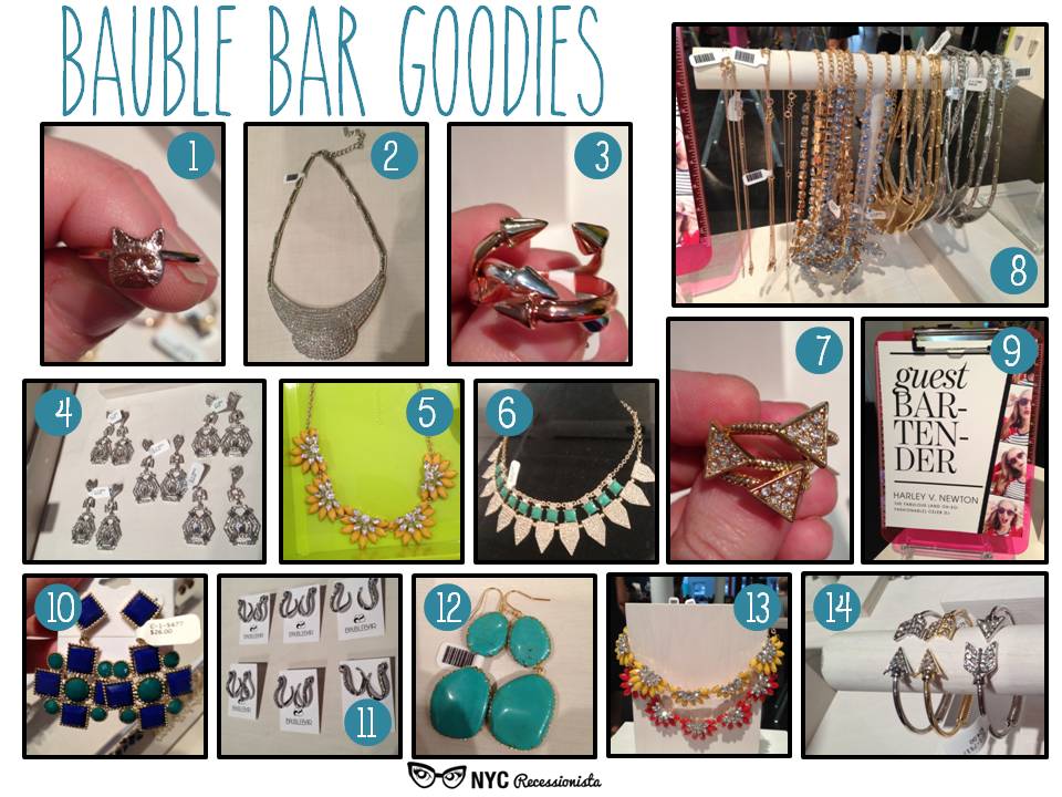 RECAP Harley V. Newton for Bauble Bar NYC Recessionista