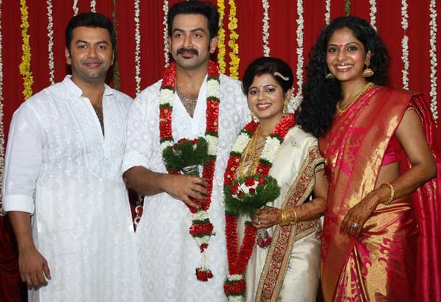 Actor Prithviraj wedding pictures CelebritiesCouples