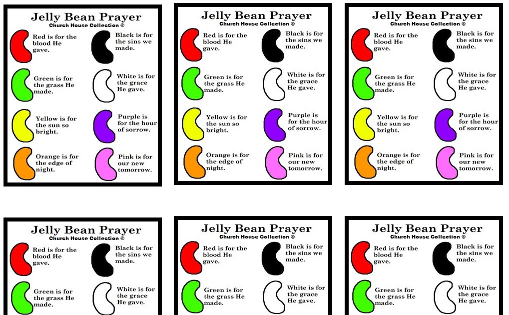 Church House Collection Blog Jelly Bean Prayer Template