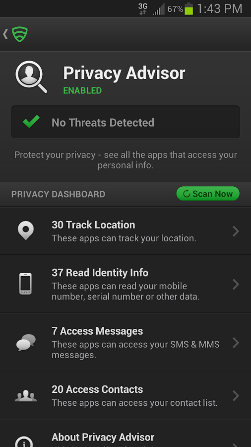 Screenshots of Lookout Security & Antivirus For Android Mobile