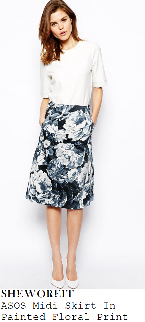 lauren-pope-black-white-grey-floral-print-high-waisted-midi-skirt-i-cant-sing lauren-pope-black-white-grey-floral-print-high-waisted-midi-skirt-i-cant-sing