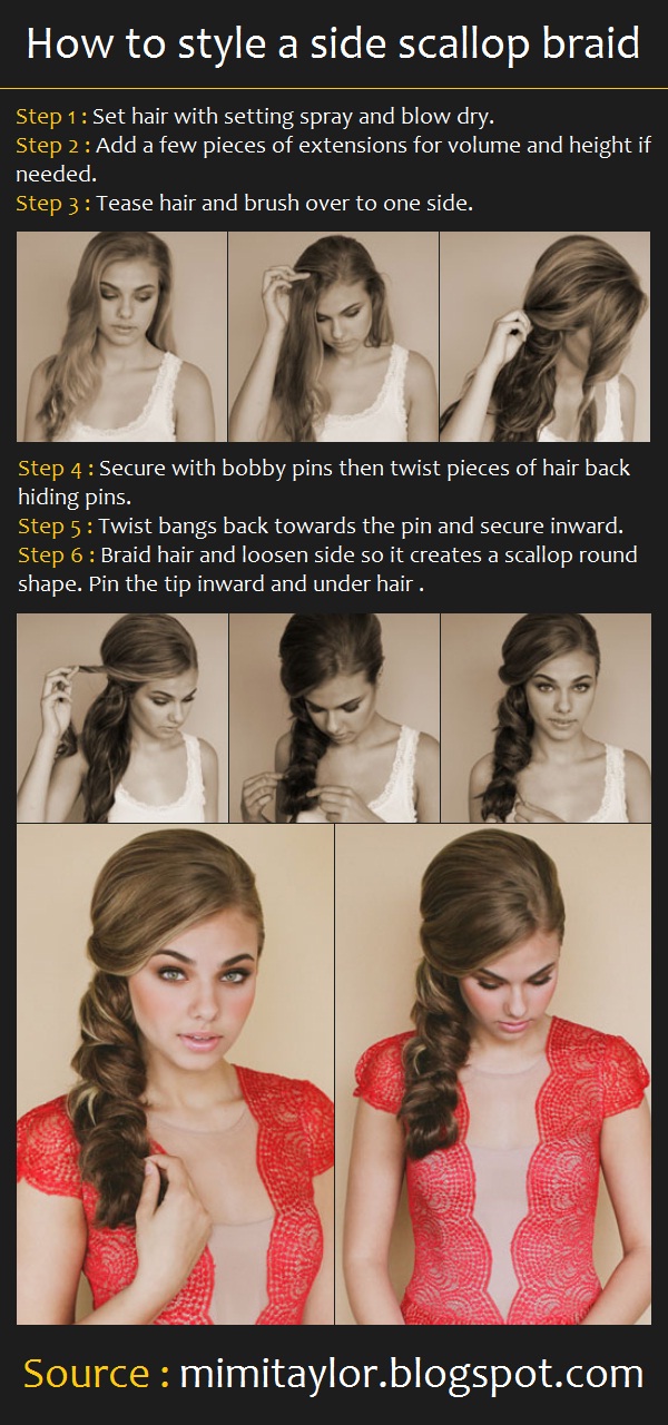 Pinterest Tutorials How To Style A Side Scallop Braid