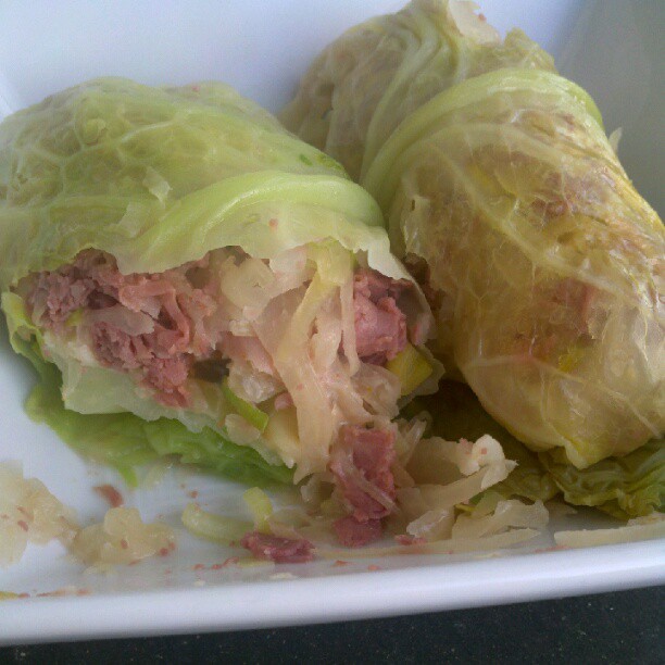 Craves and aves Cabbage Stuffed Corned Beef