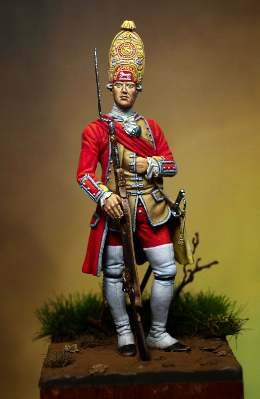 Marcel's Miniatures Finished Officer 3rd foot Grenadier 1751