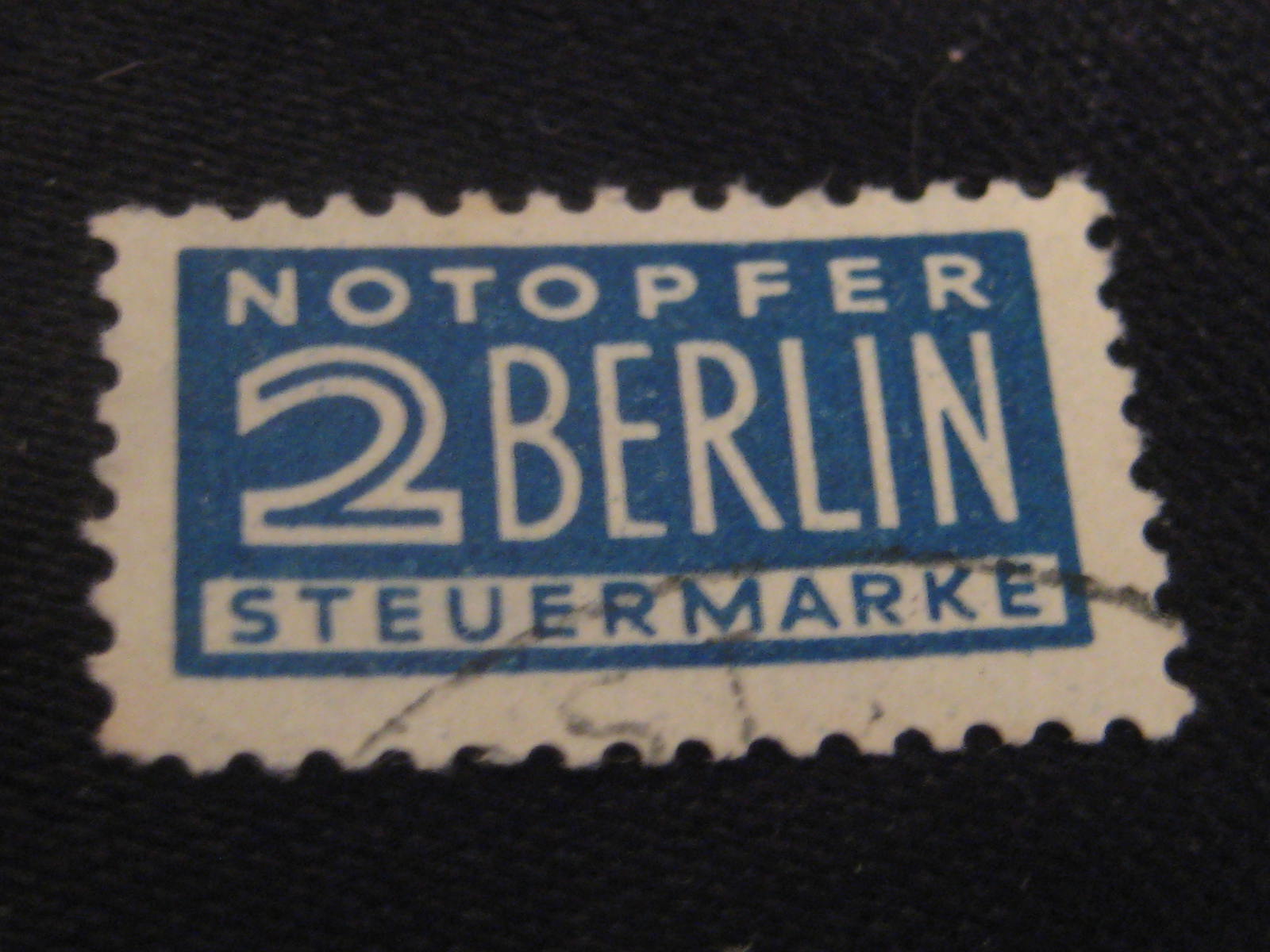 Berlin Stamp, Small Blue