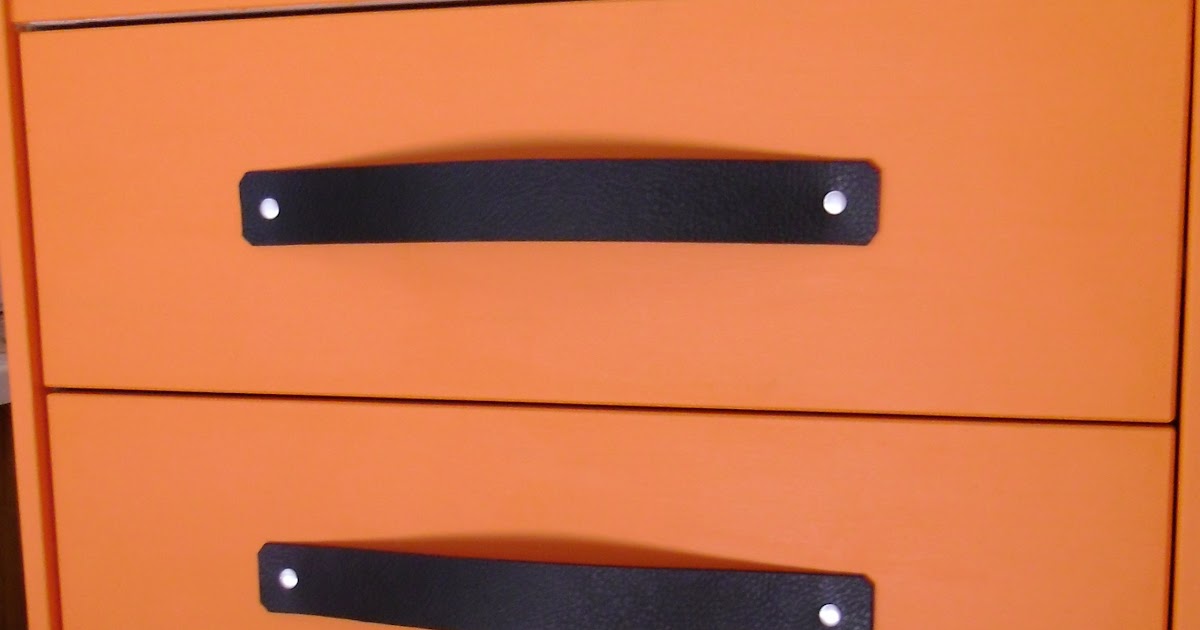I say sew DIY Leather Drawer Pulls