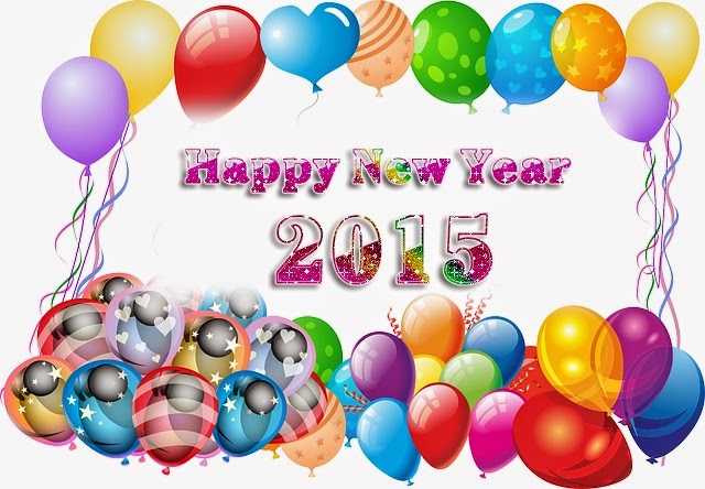 Colorful Balloons Happy New Year Wallpaper 2015