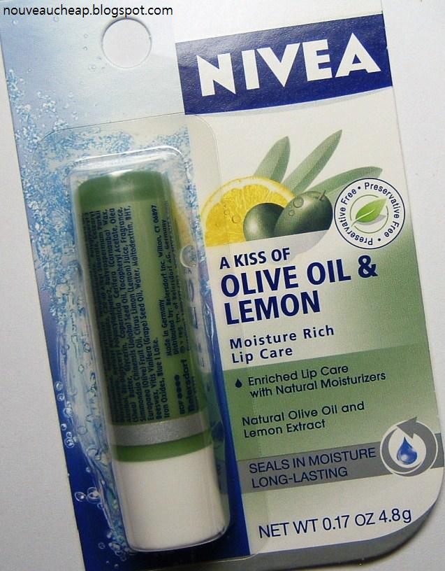 Review New Nivea A Kiss of Olive Oil & Lemon Moisture Rich Lip Care