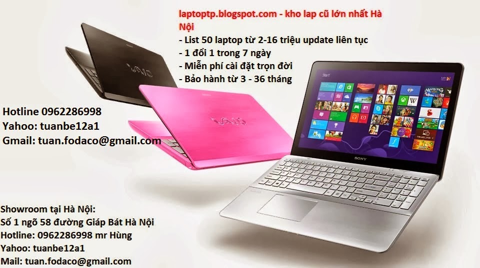 laptop cũ giá rẻ, bán laptop cũ chất lượng giá rẻ tại hà nội 2013 