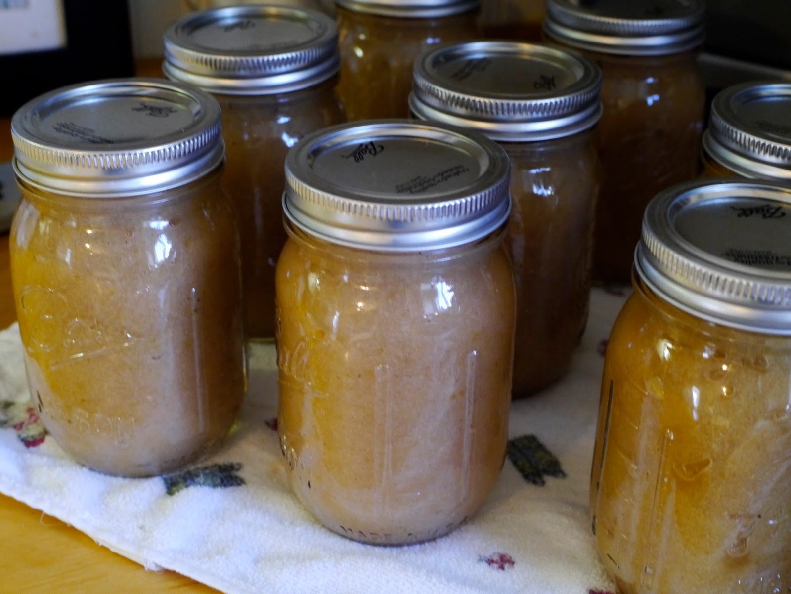 Less Noise, More Green Homemade Applesauce