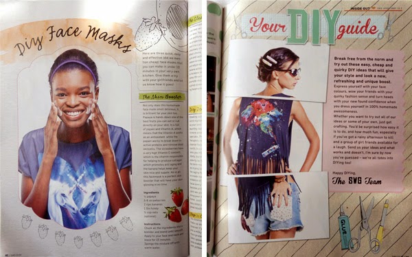 Design work for Saltwater Girl Magazine April/May DIY issue - by Durban freelance illustrator and graphic designer