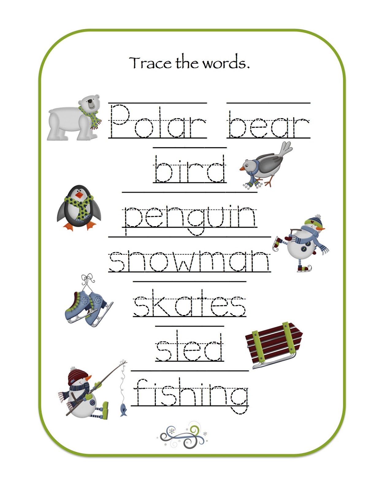 Preschool Printables: January 2013