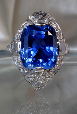 Art Deco Sapphire
