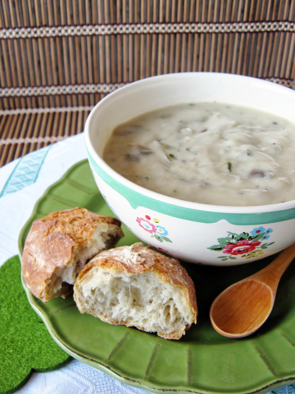Blog da Nô Irish Mushroom Soup para o St. Patrick's Day