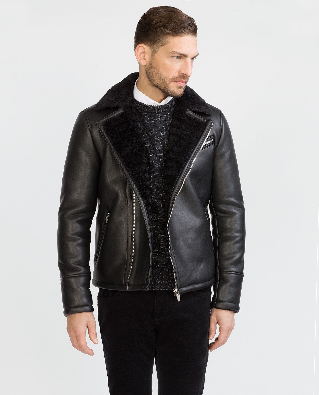 Rtb By Lk Loves Men S Leather Jackets Rock The Boat Zara Com Uk En Man Jackets Faux Leather Biker Jacket C527506p3118010 Html
