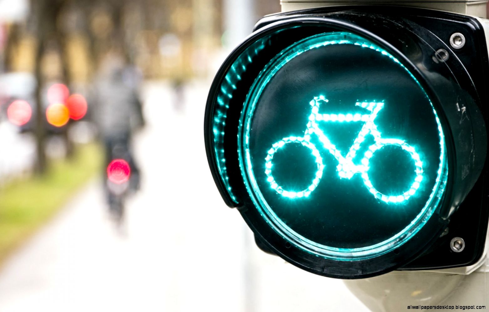 City Road Sign Bicycle Lights Bokeh Hd Wallpaper