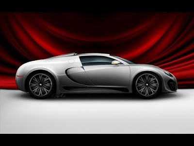 side view Bugatti Venom Concept Wallpaper