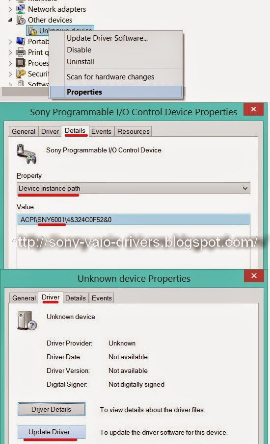 Sony Firmware Extension Parser Device Driver - Electronics
