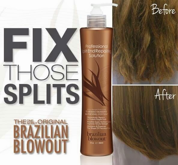 split blowout brazilian treatment hair end ends repair fix mender salon damaged smoothing curly smooth services smoother frizzy frayed schedule